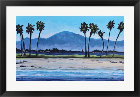 Framed Palm Tree Oasis Print