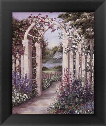 Framed Garden Escape II Print