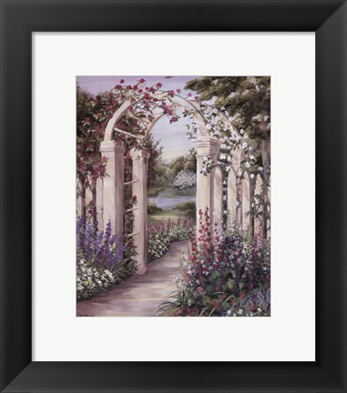 Framed Garden Escape II Print