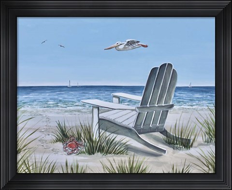 Framed Pelican Print