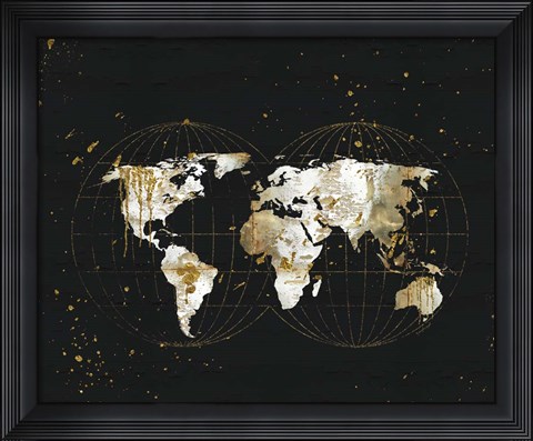 Framed World Map Print