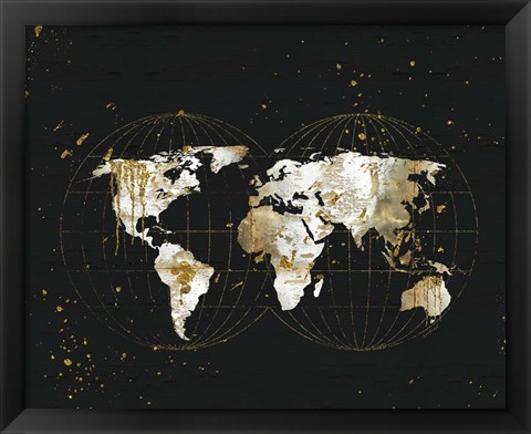 Framed World Map Print