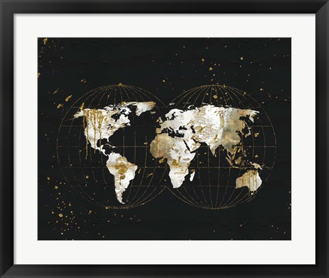 Framed World Map Print