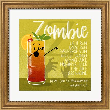 Framed Zombie Print
