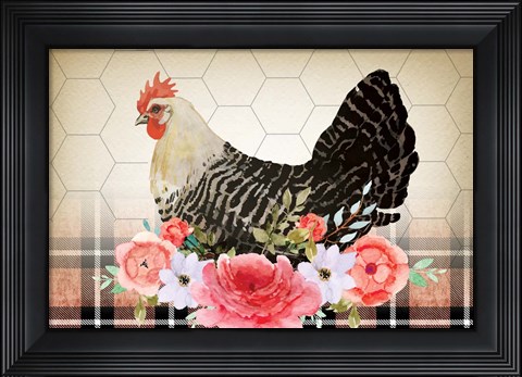 Framed Farmhouse Floral Print