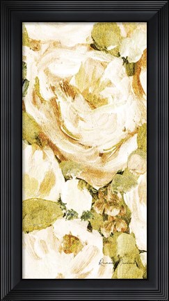 Framed Golden Glitter Roses No. 1 Print