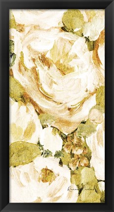 Framed Golden Glitter Roses No. 1 Print