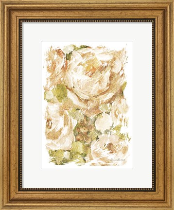 Framed Golden Glitter Roses No. 2 Print