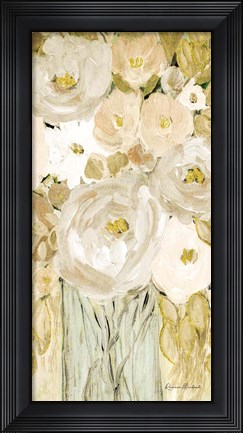 Framed Golden Glitter Vase No. 1 Print