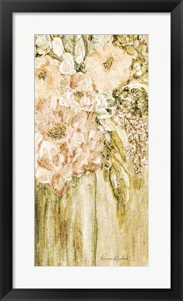 Framed Golden Glitter Vase No. 2 Print