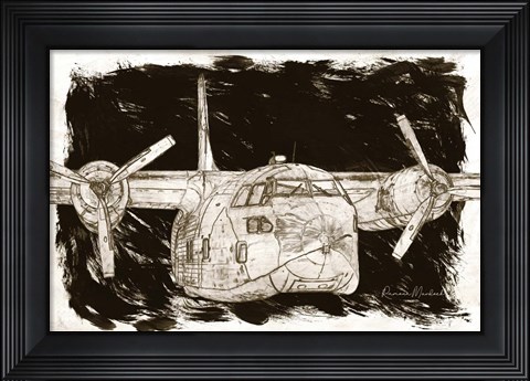 Framed Flying Cargo Print