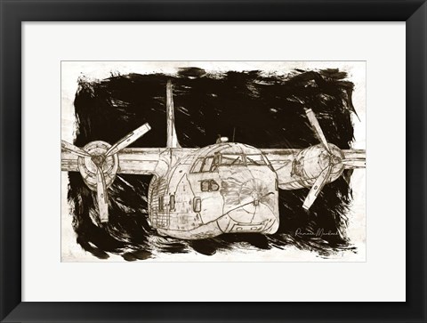 Framed Flying Cargo Print