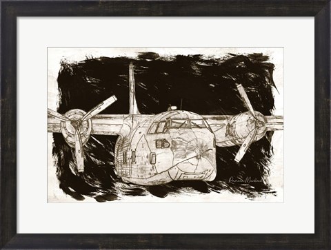 Framed Flying Cargo Print