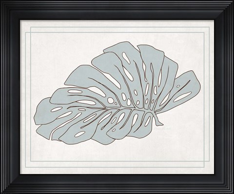 Framed Tropical Monstera I Print