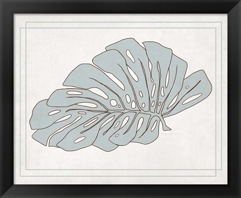 Framed Tropical Monstera I Print