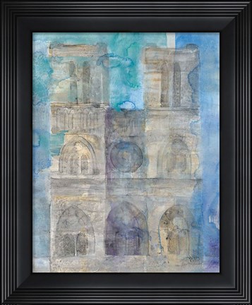 Framed Paris at Dusk I Print
