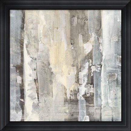 Framed Linear Rocks Print