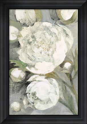 Framed Favorite White Peonies Print