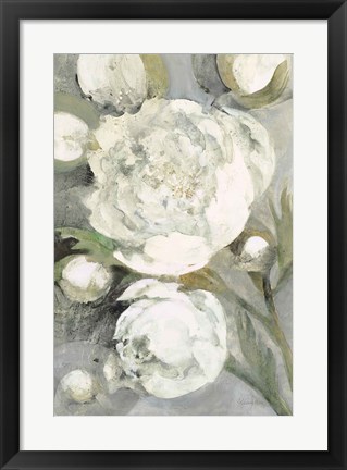 Framed Favorite White Peonies Print