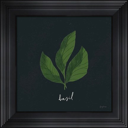 Framed Herbs VI Black Print