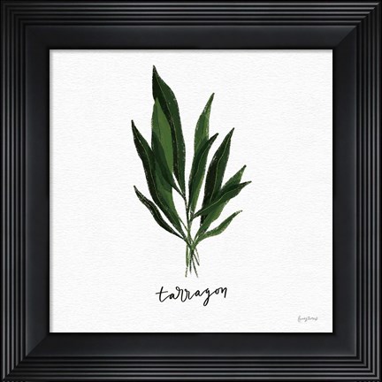Framed Herbs V White Print
