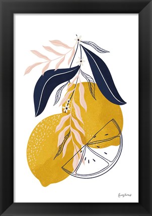 Framed Lemons II Print