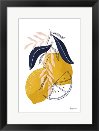 Framed Lemons II Print