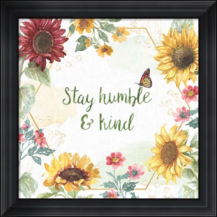 Framed Sunflower Splendor III Print