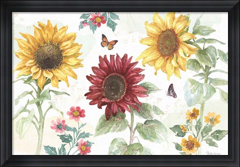 Framed Sunflower Splendor IV Print