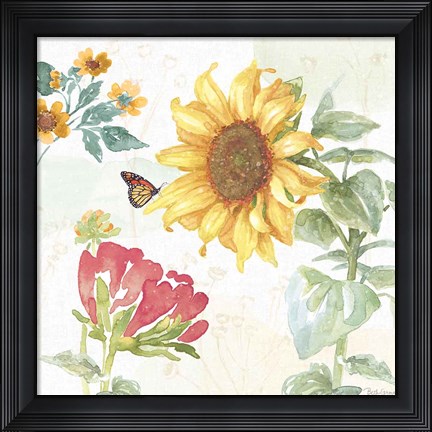 Framed Sunflower Splendor VIII Print