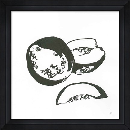 Framed Cantaloupe II BW Print