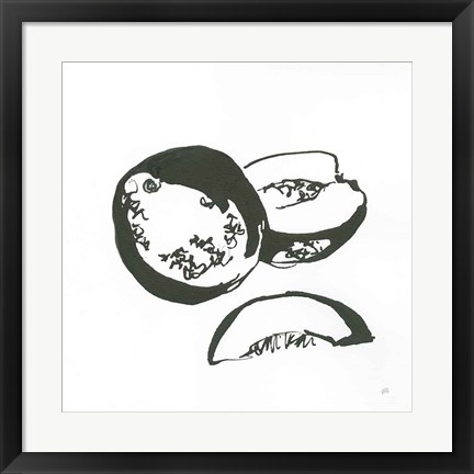 Framed Cantaloupe II BW Print