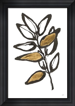 Framed Leafed X Print