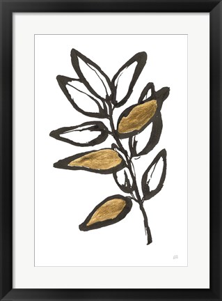 Framed Leafed X Print