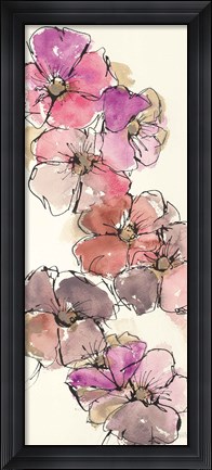 Framed Passion Poppy Panel II Print