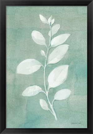 Framed Sage Leaves II Print