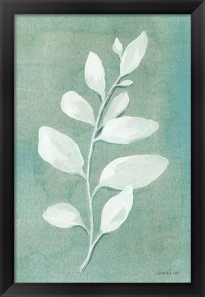 Framed Sage Leaves I Print