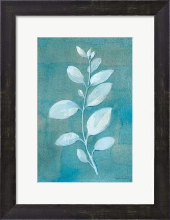 Framed Cool Leaves II Print