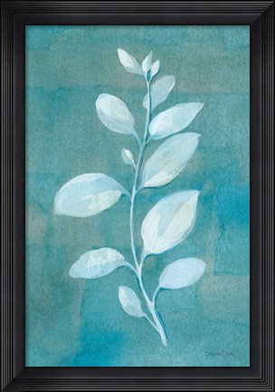 Framed Cool Leaves II Print
