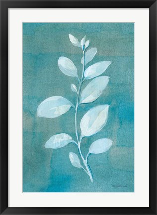 Framed Cool Leaves II Print