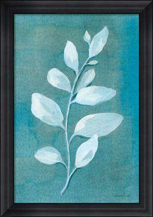 Framed Cool Leaves I Print