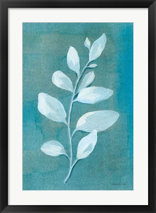 Framed Cool Leaves I Print