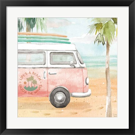 Framed Surfs Up V Print