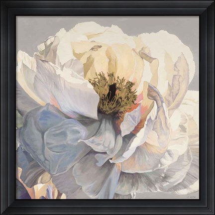 Framed Morning Glow I Neutral Print