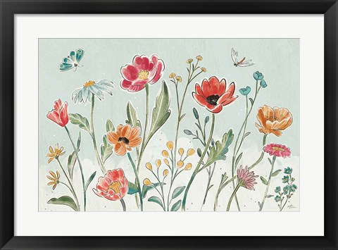 Framed Boho Field X Print