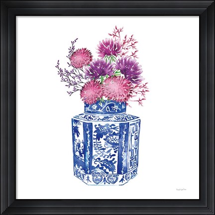 Framed Chinoiserie Style III Print