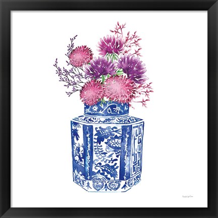 Framed Chinoiserie Style III Print