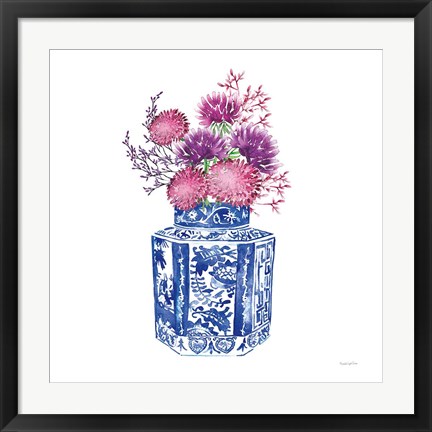 Framed Chinoiserie Style III Print