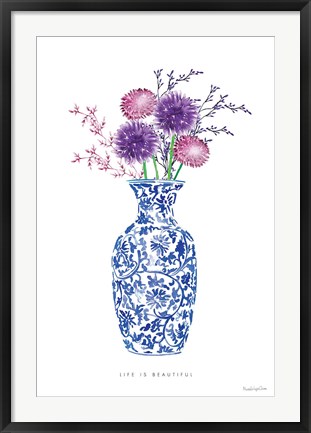 Framed Chinoiserie Style II Print