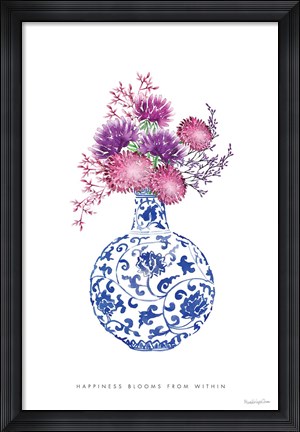 Framed Chinoiserie Style I Print